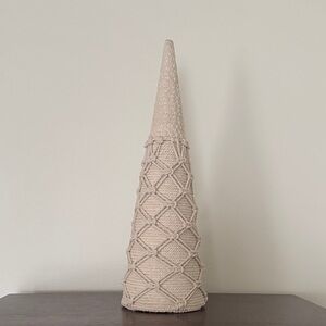 Cream Macrame Tree Decor
